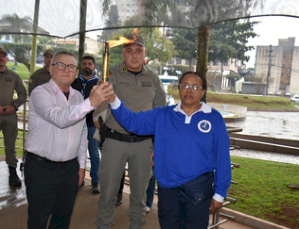 Chegada do Fogo Simbólico marca início das atividades  da Semana da Pátria em Getúlio Vargas
