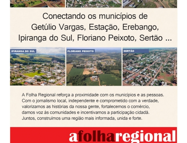 Jornal A Folha Regional: integrar para avançar.