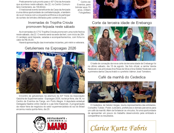 Social, por Anissara Zir. Edição 21/8/2026