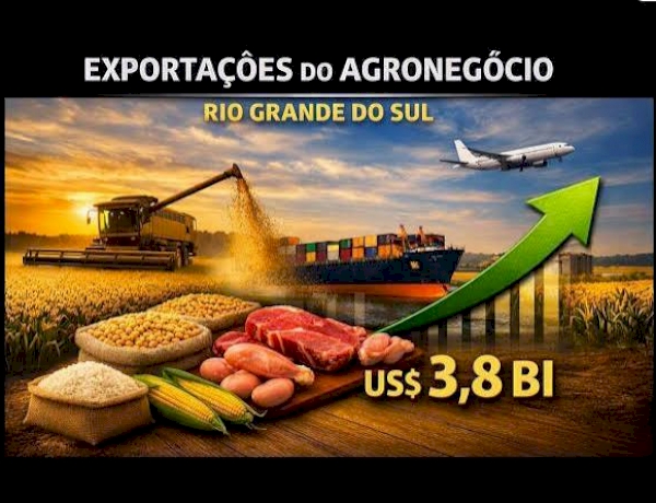 Agronegócio gaúcho dispara: exportações crescem 22% e somam US$ 3,8 bi no 2º trimestre de 2026