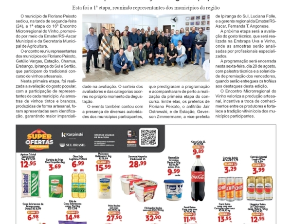 16º Encontro Microrregional do Vinho de Floriano Peixoto realiza etapa de avaliação do gosto popular