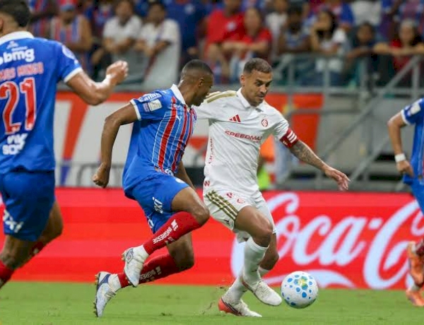 Fora de casa, Inter perde para o Bahia por 3 a 2 pelo Campeonato Brasileiro