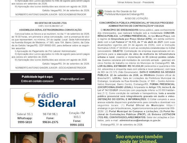 Publicidade legal