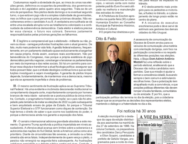 A eleição para além dos próximos quatro anos, por Neivo A T Fabris