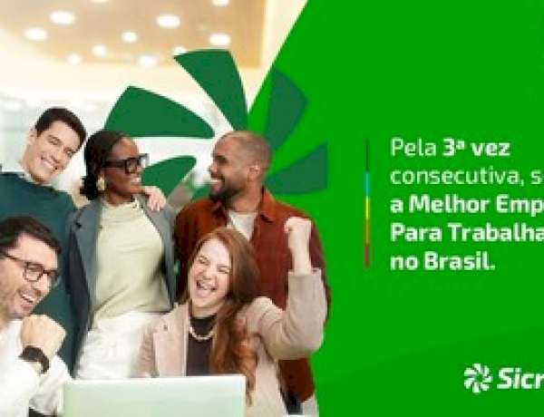Sicredi é a Melhor Empresa para Trabalhar no Brasil pelo terceiro ano consecutivo