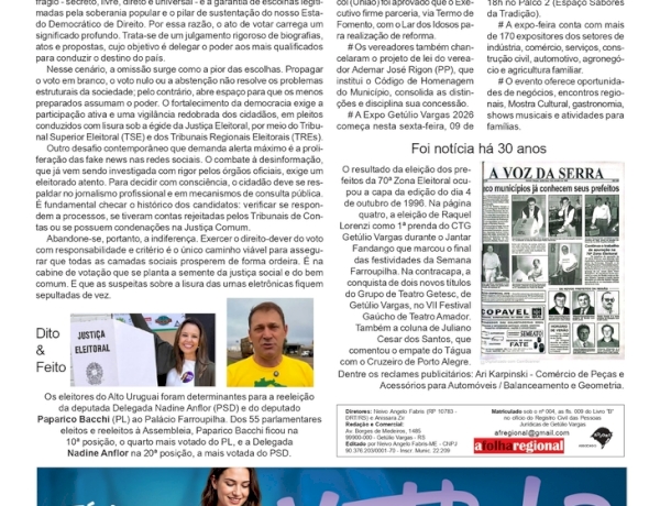 Ponto de vista, por Neivo A T Fabris. Edição 09/10/2026