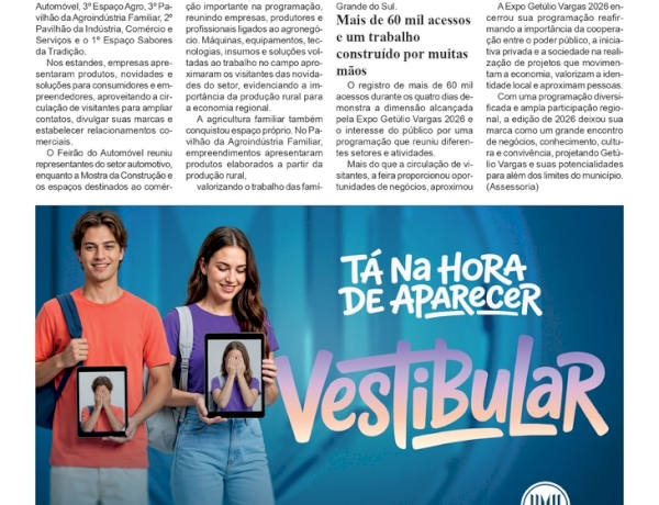 Expositores, negócios e agronegócio movimentam os espaços da Expo Getúlio Vargas