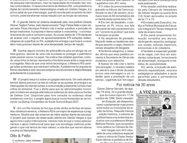 O exemplo que vem de Getúlio Vargas, por Neivo A T Fabris. Edição 16/10/2026