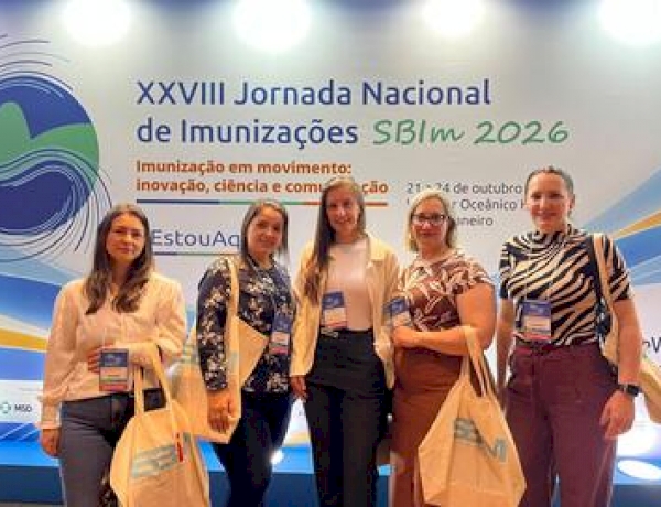 Profissionais da Saúde de Getúlio Vargas participam da  Jornada Nacional de Imunizações no Rio de Janeiro