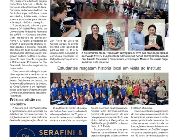 Um giro pela cultura: Instituto Histórico promove dupla atividade no Centro Municipal da Cultura