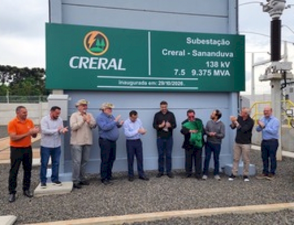 Com investimento de R$ 28 milhões a Creral inaugura subestação em Sananduva