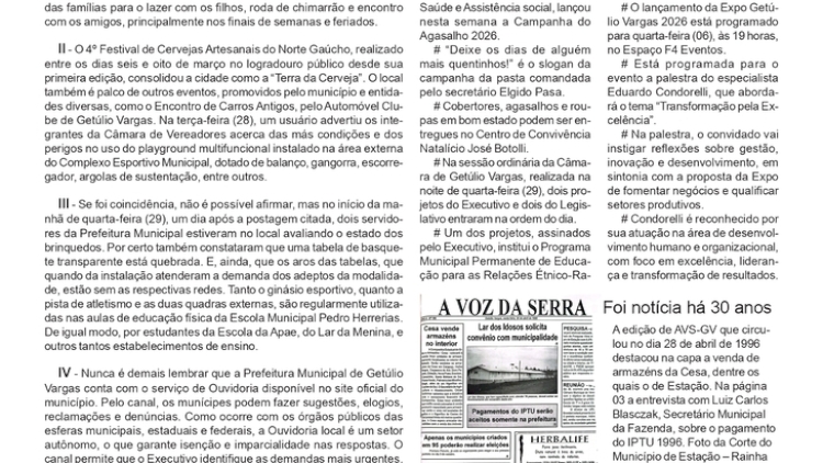 Ouvidoria & redes sociais, por Neivo A T Fabris. Edição 01/5/2026.