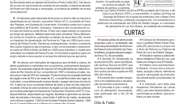 Pare, Olhe e Escute, por Neivo A T Fabris. Edição 07/8/2026