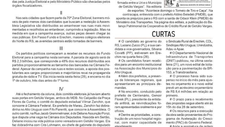 A largada acabou: a corrida real começa agora, por Neivo A T Fabris. Edição 28/8/2026