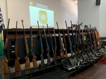 Polícia Civil apreende 125 armas na Operação Desarme