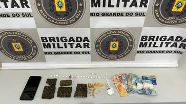 Mulher detida com maconha, crack e cocaína em Getúlio Vargas