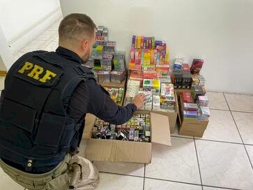 Carga com mais de 400 cigarros eletrônicos é apreendida em Bento Gonçalves, na Serra Gaúcha