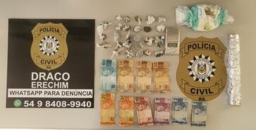 Polícia Civil prende traficante em flagrante em Erechim