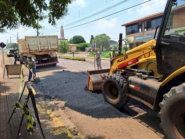 Prefeitura de Jacutinga se mobiliza para recuperar os danos causados pelas chuvas