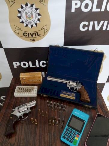 Polícia Civl prende individuo em flagrante por posse ilegal de arma de fogo de uso restrito