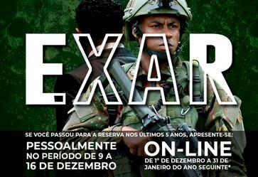 Exercício de Apresentação de Reserva - EXAR -2023