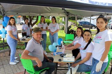 Ação do Novembro Azul é realizada na Praça Central de Ipiranga do Sul