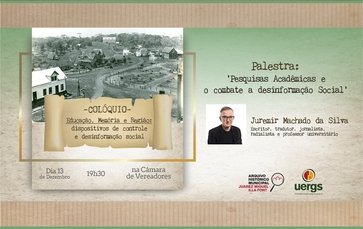 Colóquio Educação, Memória e Região: palestra com Juremir Machado da Silva será na próxima semana