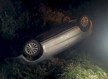 Barão do Cotegipe: motorista fica ferido em capotamento na ERS-480