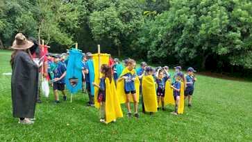 Escoteiros Bororós  -  Lobinhos fazem imersão na Escola Hogwarts