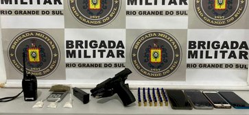 BM apreende pistola, drogas e munições após perseguição em Erechim