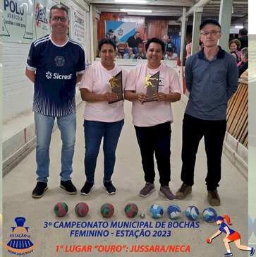3º CAMPEONATO MUNICIPAL DE BOCHAS FEMININO DE ESTAÇÃO - 2023