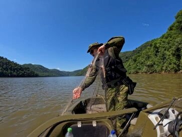 Batalhão Ambiental apreende 5.400 metros de redes de pesca