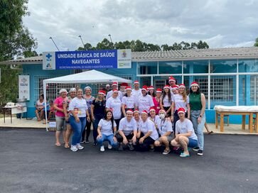 UBS Navegantes promove festa de Natal para a comunidade de sua área de atuação