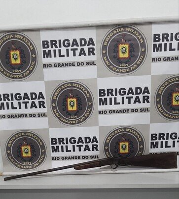 BM apreende arma de fogo em ocorrência de Violência Doméstica em Getúlio Vargas.