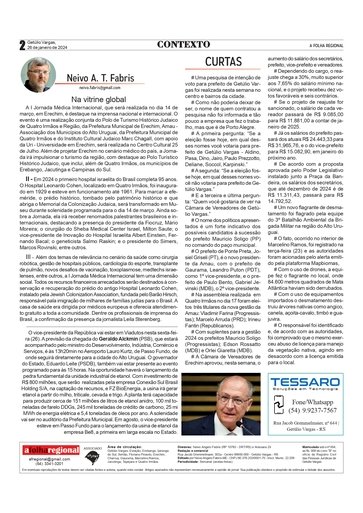 Contexto - Neivo A T Fabris / Coluna da edição do dia 26 de janeiro de 2024.