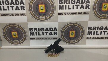 Brigada Militar prende homem por porte ilegal de arma de fogo em Quatro Irmão
