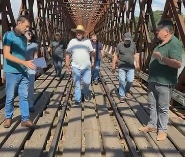 Ponte férrea de Marcelino Ramos é vistoriada em busca de alternativas de assoalhamento