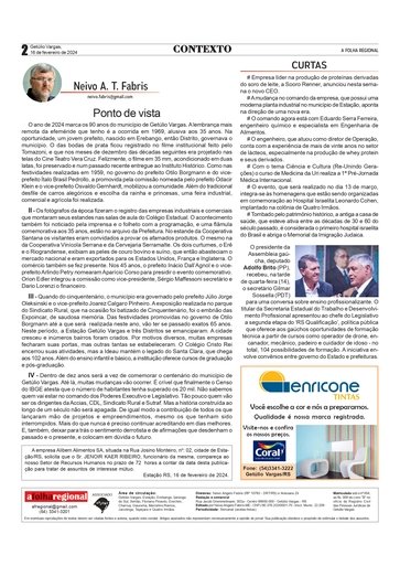Contexto - Neivo A T Fabris / Coluna da edição de 16 de fevereiro de 2024.