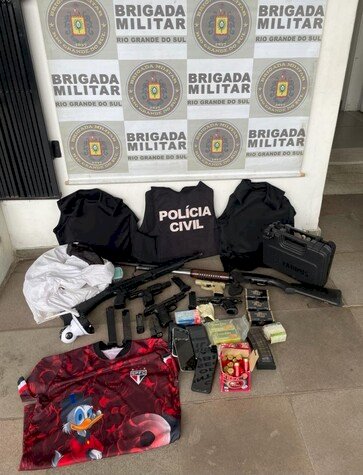 Brigada Militar deflagra ofensiva contra o crime em Santa Maria e apreende arsenal