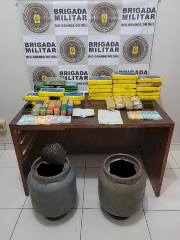 BM apreende 34kg de drogas, em Boa Vista das Missões