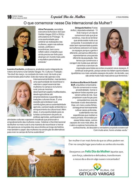 SOCIAL - ANISSARA ZIR / Coluna da edição de 08 de março. ESPECIAL DIA DA MULHER  (final)