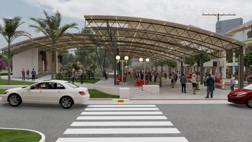 Praça General Flores da Cunha - Projeto de requalificação do calçadão junto a praça é aprovado com ressalvas