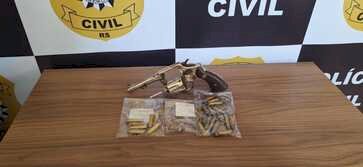 POLÍCIA CIVIL CUMPRE MANDADO DE BUSCA E APREENDE REVÓLVER ILEGAL EM ERECHIM