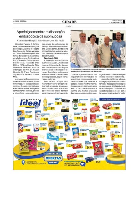 Saúde - Aperfeiçoamento em dissecção endoscópica da submucosa