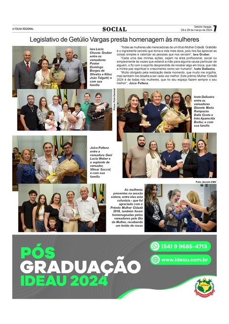 SOCIAL - ANISSARA ZIR / Coluna da edição de 28 e 29 de março de 2024.