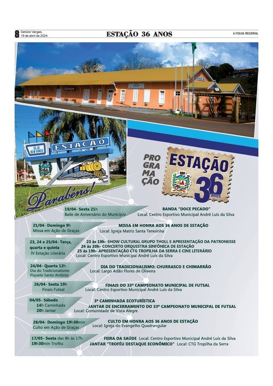 Estação 36 anos - Baile abre a programação de aniversário do município
