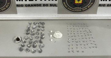 BM apreende cocaína, crack e maconha em Estação