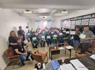 Emater/RS-Ascar ministra curso de Boas Práticas Agrícolas para Aplicação de Defensivos a produtores de Itatiba do Sul