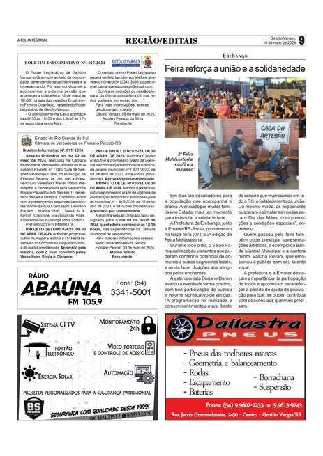 Erebango - Feira reforça a união e a solidariedade
