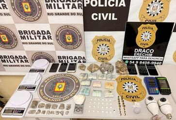 11ª DPRI/ERECHIM - OPERAÇÃO “MOON” - POLÍCIA CIVIL E BRIGADA MILITAR PRENDEM  EM FLAGRANTE DOIS HOMENS POR TRÁFICO DE ENTORPECENTES EM ERECHIM